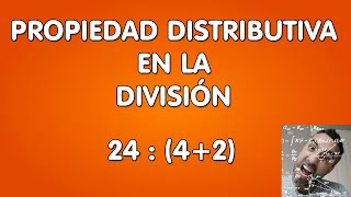 Cómo aplicar la propiedad distributiva por división [upl. by Berte964]