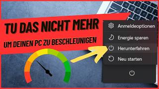 Warum Herunterfahren Deinen PC Langsamer Macht – Nutze Diese Funktion Stattdessen [upl. by Fugazy969]