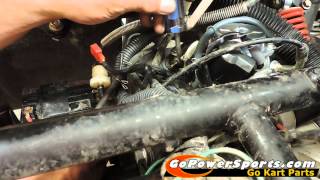 Engine and transmission gear oil change in a GY6 150cc Chinese scooter [upl. by Perri527]