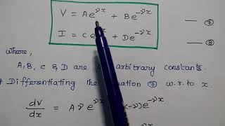 Derivation of Transmission Line Equations  General Solution [upl. by Nairdad]