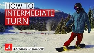 How to do Intermediate Snowboard Turns  How to Snowboard [upl. by Antebi]