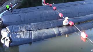 What is a Water Filled Cofferdam AquaDam  Water Controlling Water [upl. by Mccourt]