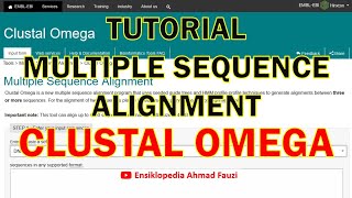 Tutorial Cara Melakukan Multiple Sequence Alignment menggunakan Clustal Omega [upl. by Hanimay2]