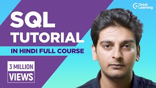 SQL Tutorial for Beginners in Hindi SQL Full Course  Great Learning [upl. by Nehtanhoj]