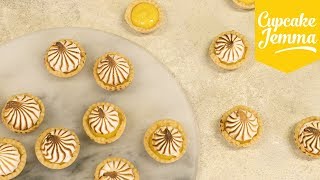 Mini Lemon Meringue Pie Recipe amp Tutorial  Cupcake Jemma [upl. by Nellek]