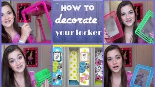 How To Organize Your Locker  CloeCouture [upl. by Eeralih]