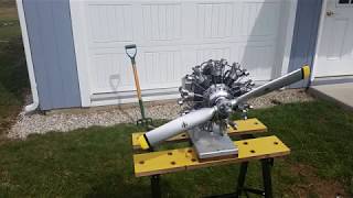 9 Cylinder Radial Engine [upl. by Noillimaxam939]