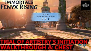 Immortals Fenyx Rising Trial of Artistrys Initiation Walkthrough amp Chest Location  A New God DLC [upl. by Ibok]