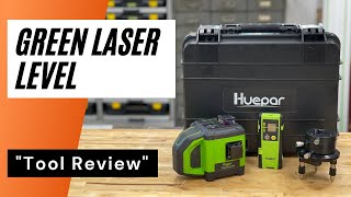 Huepar DT03CG laser level kit  Overview and Use on a few projects [upl. by Wang369]