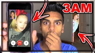 DO NOT FACETIME JOJO SIWA WHEN SPINNING A FIDGET SPINNER AT 3AM JOJO SIWA BROKE INTO MY HOUSE [upl. by Bronk]