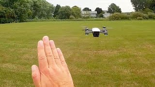 DJI Spark Quickshot and Gesture Control Flight Test Review [upl. by Serafine]