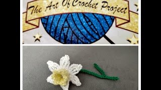 Daffodil  Jonquil Crochet Tutorial  INTERMEDIATE Skill Level [upl. by Bernj]