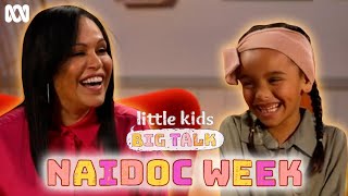 Christine Anu answers kids questions about NAIDOC Week  Little Kids Big Talk [upl. by Eilarol]