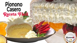 Receta DULCE  BRAZO GITANO Delicioso y muy FACIL [upl. by Ythomit990]