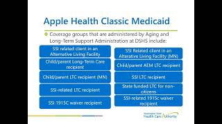 Module 1 Overview of Washington Apple Health Medicaid [upl. by Nylesaj159]