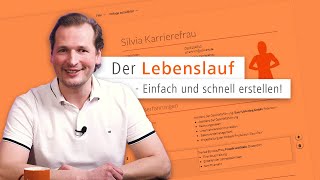 Der Lebenslauf  Einfach und schnell erstellen  JobwareTV [upl. by Rie886]