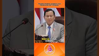 PRESIDEN PRABOWO MENUNGGU RUU PERAMPASAN ASET DISAHKAN DPR RI videoviral shortvideo fyp [upl. by Sera]