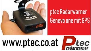 Radarwarner Genevo one mit GPS  mobiler Radarwarner von ptec Radarwarner [upl. by Attehcram377]