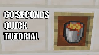 Minecraft How to Make an infinite Lava Source 117  New Snapshot [upl. by Kelcey288]