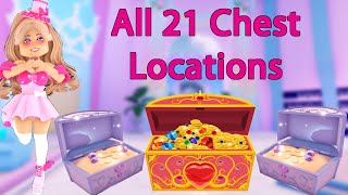 ALL 21 Chest Locations Royale High 2022 Updated Locations [upl. by Harv]