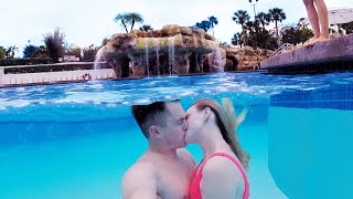 UNDERWATER KISS IN THE RESORT POOL [upl. by Tezile]