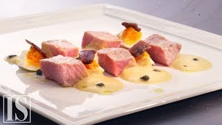 Vitello tonnato ricetta di Giancarlo Perbellini Concorso Acquadichef [upl. by Ligetti99]