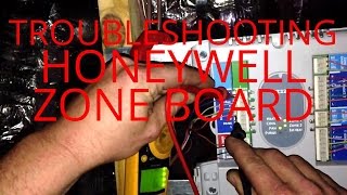 HVAC Service Troubleshooting Honeywell Zone Board [upl. by Apilef]