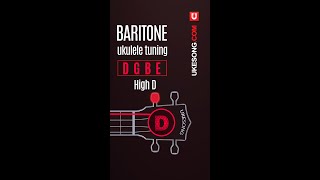 Baritone ukulele tuning High D [upl. by Gwennie]