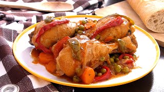 Pollo a la Portuguesa  Receta de pollo guisado ✅ [upl. by Leandro]