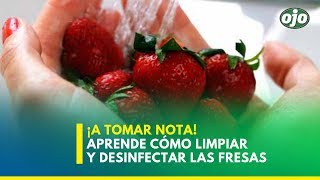 ¿Cómo limpiar y desinfectar las fresas correctamente [upl. by Hochman737]