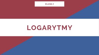 Liceum Klasa I Logarytmy [upl. by Anilys265]