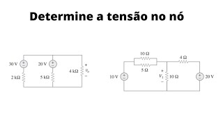 Exercícios resolvidos de análise nodal  Circuitos elétricos  12 [upl. by Cence]