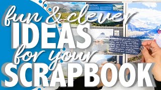 Fun and Clever Ideas for your SCRAPBOOK pages [upl. by Johnson771]