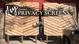 DIY Outdoor Privacy Screens [upl. by Bensky]