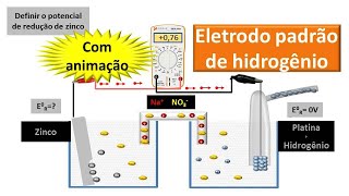 Eletrodo Padrão de hidrogênio  Com Animação [upl. by Ammadas]