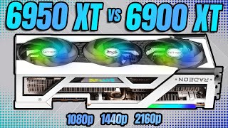 RX 6950 XT vs RX 6900 XT  4K 1440p 1080p  10 Games Tested [upl. by Hardie222]