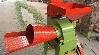 How to make poultry feed by mini chaff cutter machine [upl. by Sonaj]