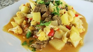 Receta Peruana De Coliflor Guisada – Comida Saludable [upl. by Ayiram]