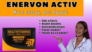 Vitamins para sa puyat at pagod ENERVON ACTIV Benefits Side effects  Maxvit vs Enervon Activ [upl. by Paulsen]