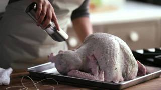 How to Prepare a Thanksgiving Turkey for Roasting  WilliamsSonoma [upl. by Renba217]