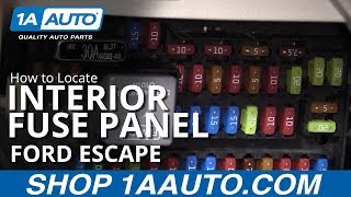 How to Locate Interior Fuse Panel 0812 Ford Escape [upl. by Nils477]