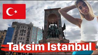 Taksim Square Istanbul 4K Walking The Earth [upl. by Josephina]