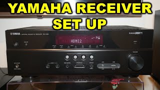 Yamaha RXV581 AV Receiver  Unboxing Review Set Up amp Sound Test [upl. by Louella942]