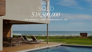 Stunning 18500000 Oceanfront Sagaponack Estate [upl. by Ecnerwal]