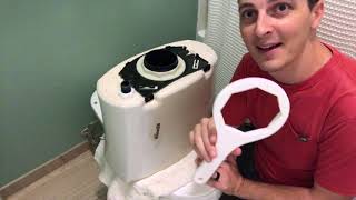 Repair a leaky Kohler toilet with an Aquapiston canister flush valve [upl. by Arata931]