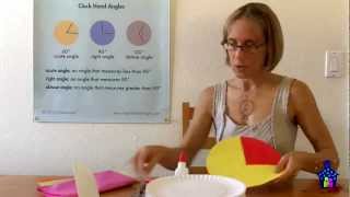 Paper Plate Angles Reinforcing Angles and Angle Measurement [upl. by Ozmo]