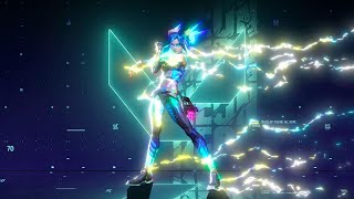 4K60FPS Neon Animated Wallpaper  Valorant Fanart [upl. by Shirah344]