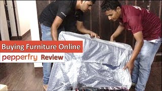 Buying Furniture Online In India  Is It Good  Pepperfry Furniture Review  Complete Experience [upl. by Yrem465]