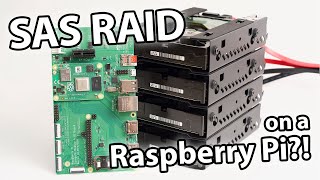 Enterprise SAS RAID on a RASPBERRY PI [upl. by Anglim]