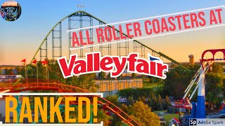 All Roller Coasters at Valleyfair Ranked [upl. by Laehplar]